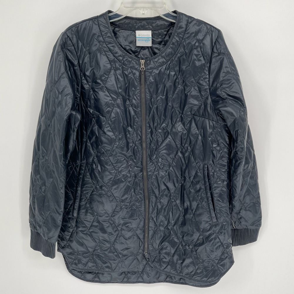 Columbia Women's Black Quilted Interchange Puffer Liner Jacket Size‎ L